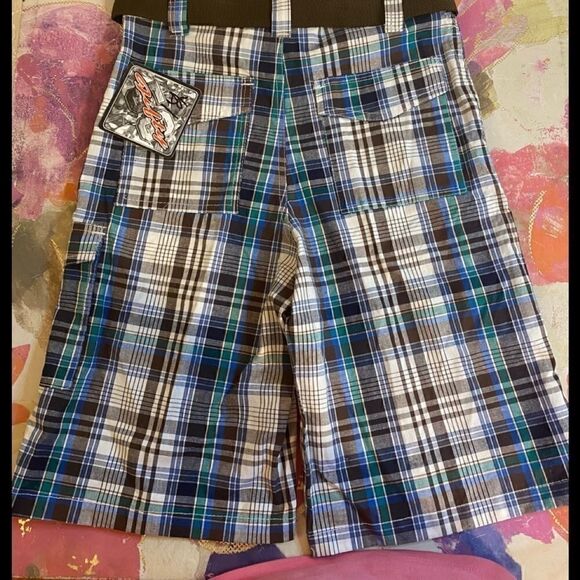 đFiftyâBoysâadjustable CasualâplaidâshortâSize:12 - Picture 3 of 10